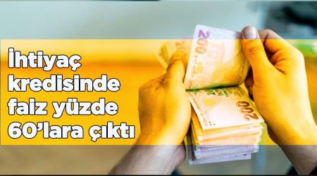 htiya kredisinde faiz yzde 60lara kt