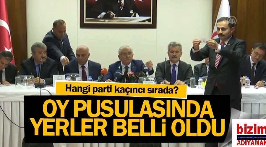 31 Mart oy pusulas sralamas belli oldu